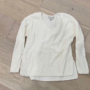 Knot Sisters Ivory Textured Knit Top
